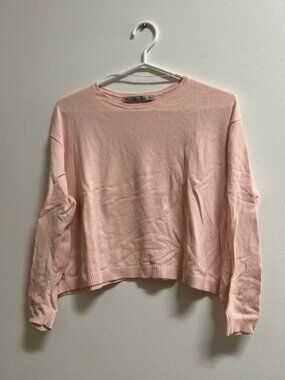 Zara Cropped Knit Sweater S